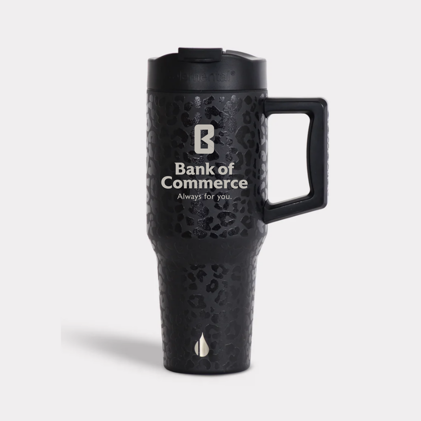 32 Oz Commuter Tumbler - Black Leopard