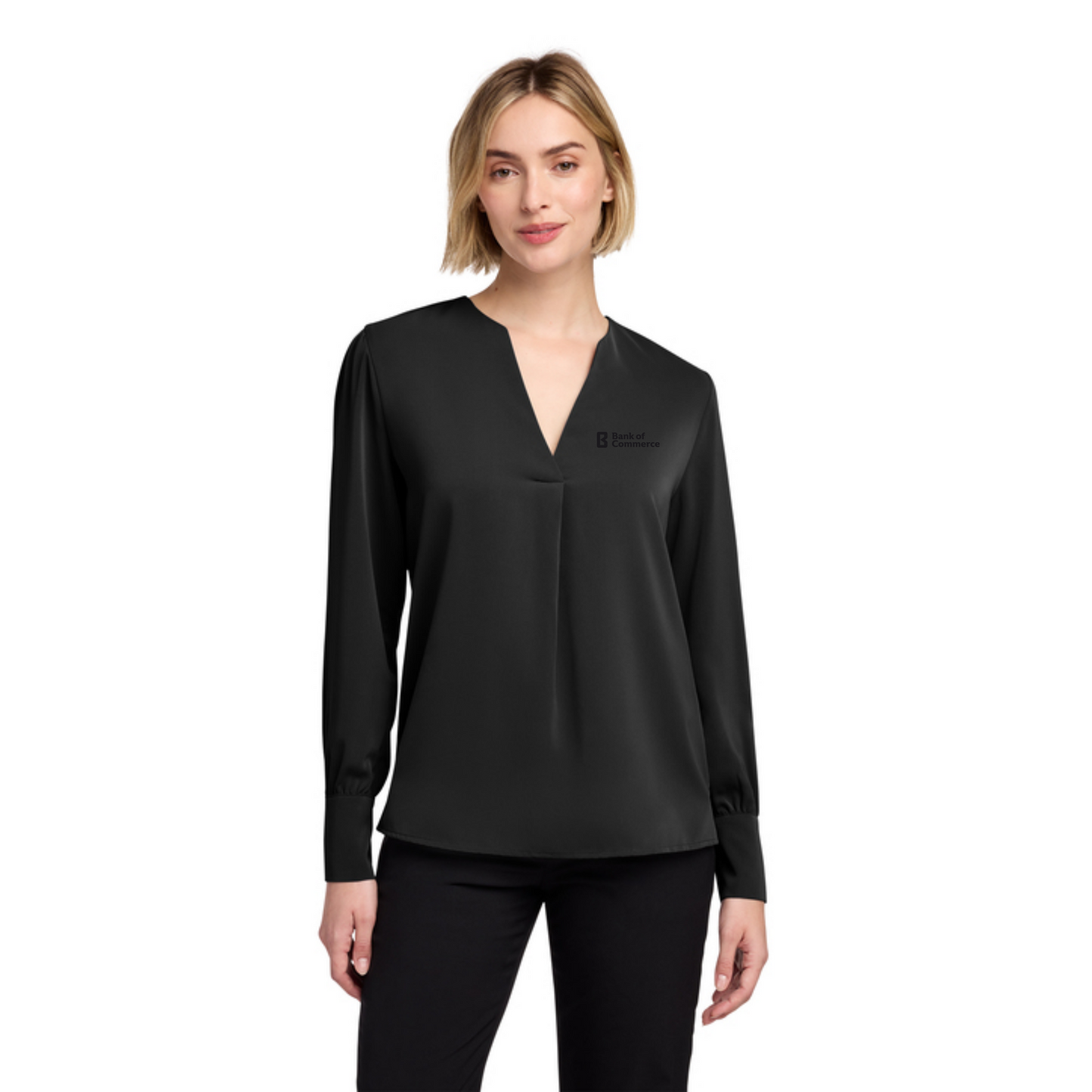 Brooks Brothers® Women's Open-Neck Satin Blouse